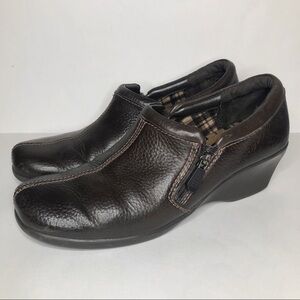 Eurostep leather slip on shoes